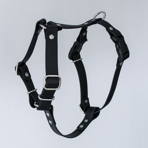 Harness model &quot;Soli&quot; - Custom waterproof BioThane dog harness adjustable - 2 buckles - 25mm