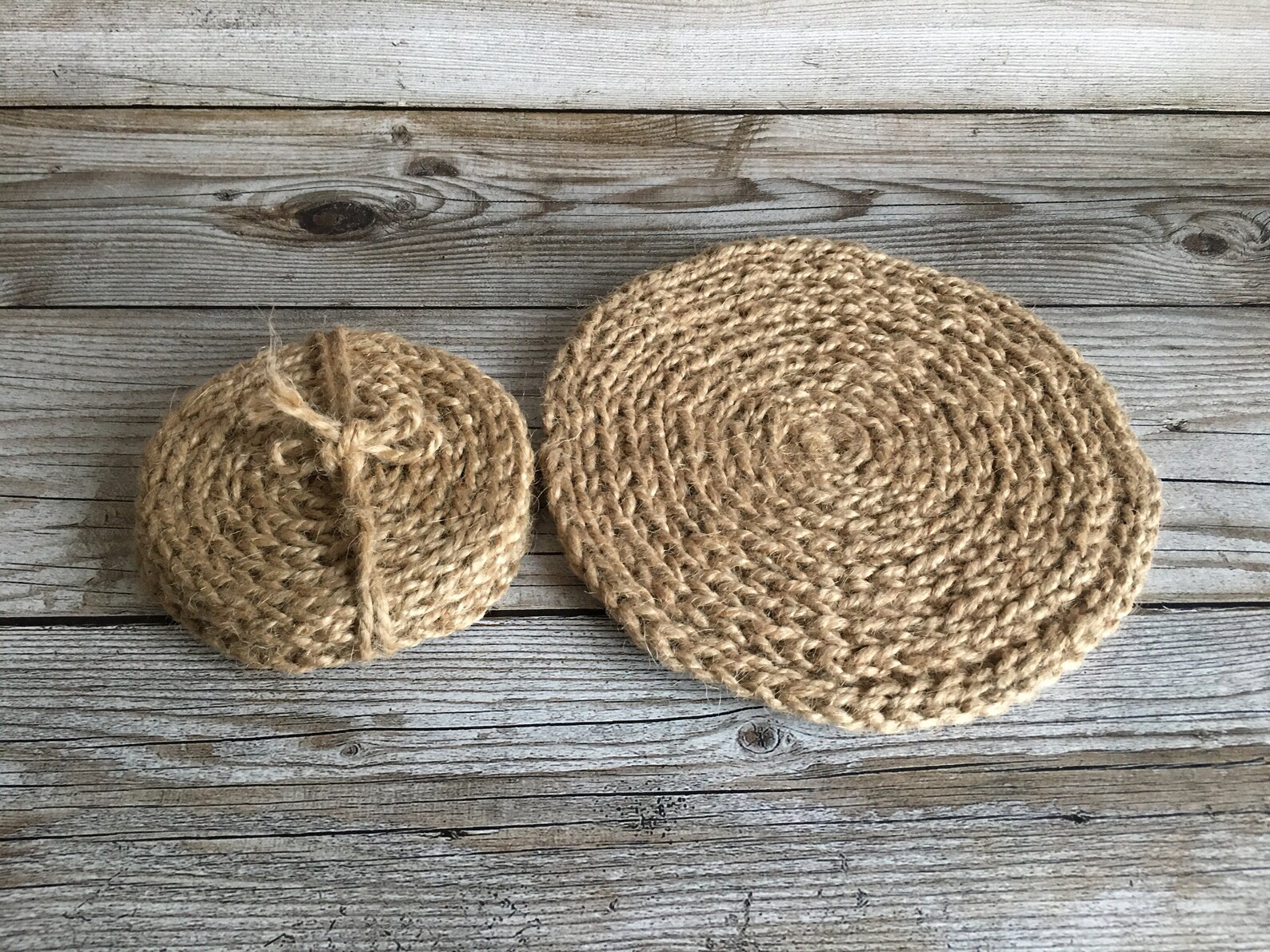 Natural Jute Coasters Round Coasters For Coffee Coasters Tea Etsy
