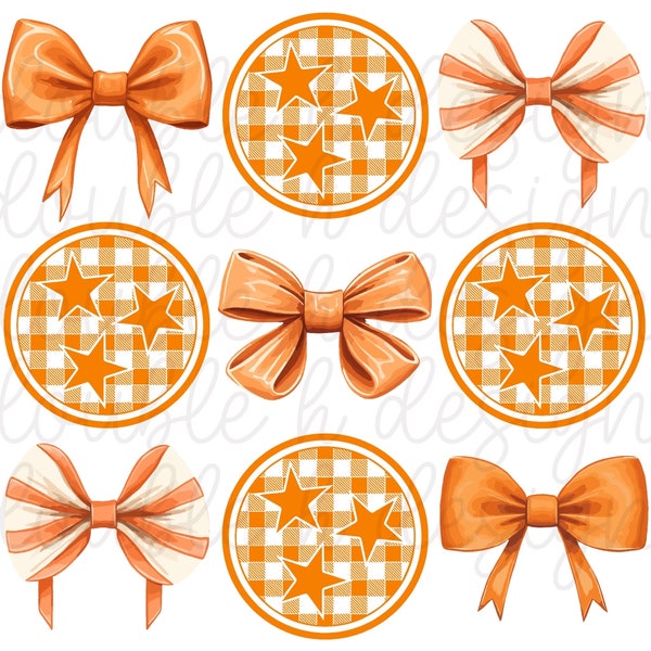 Orange Tri-Star with Bows