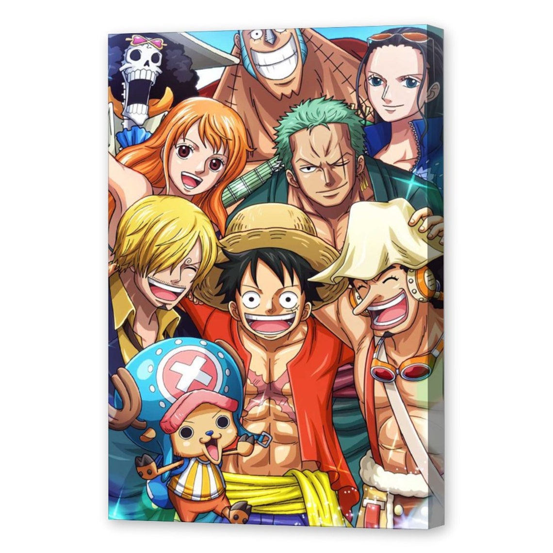 One Piece painting Luffy painting Anime painting Canvas Art Etsy