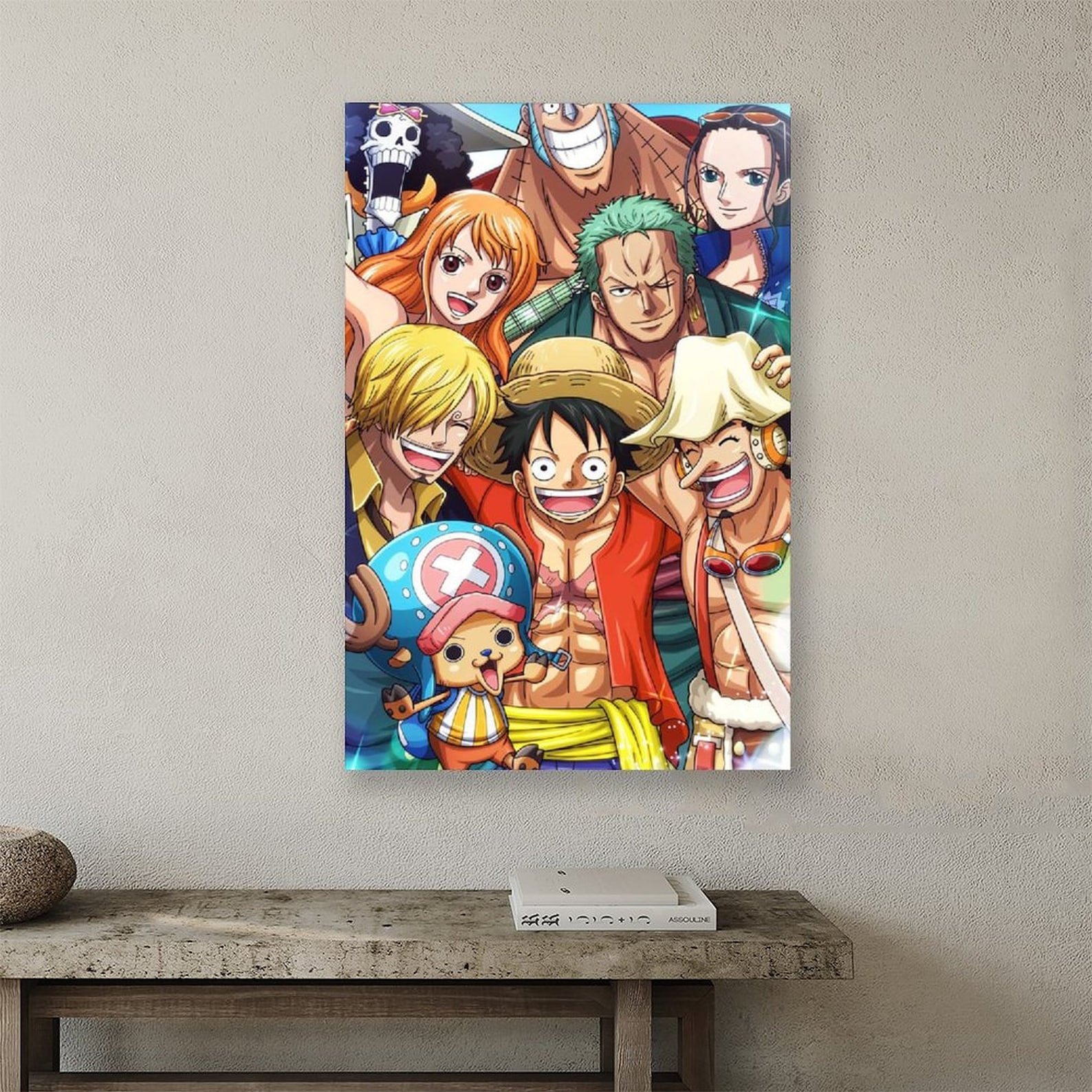 One Piece painting Luffy painting Anime painting Canvas Art Etsy