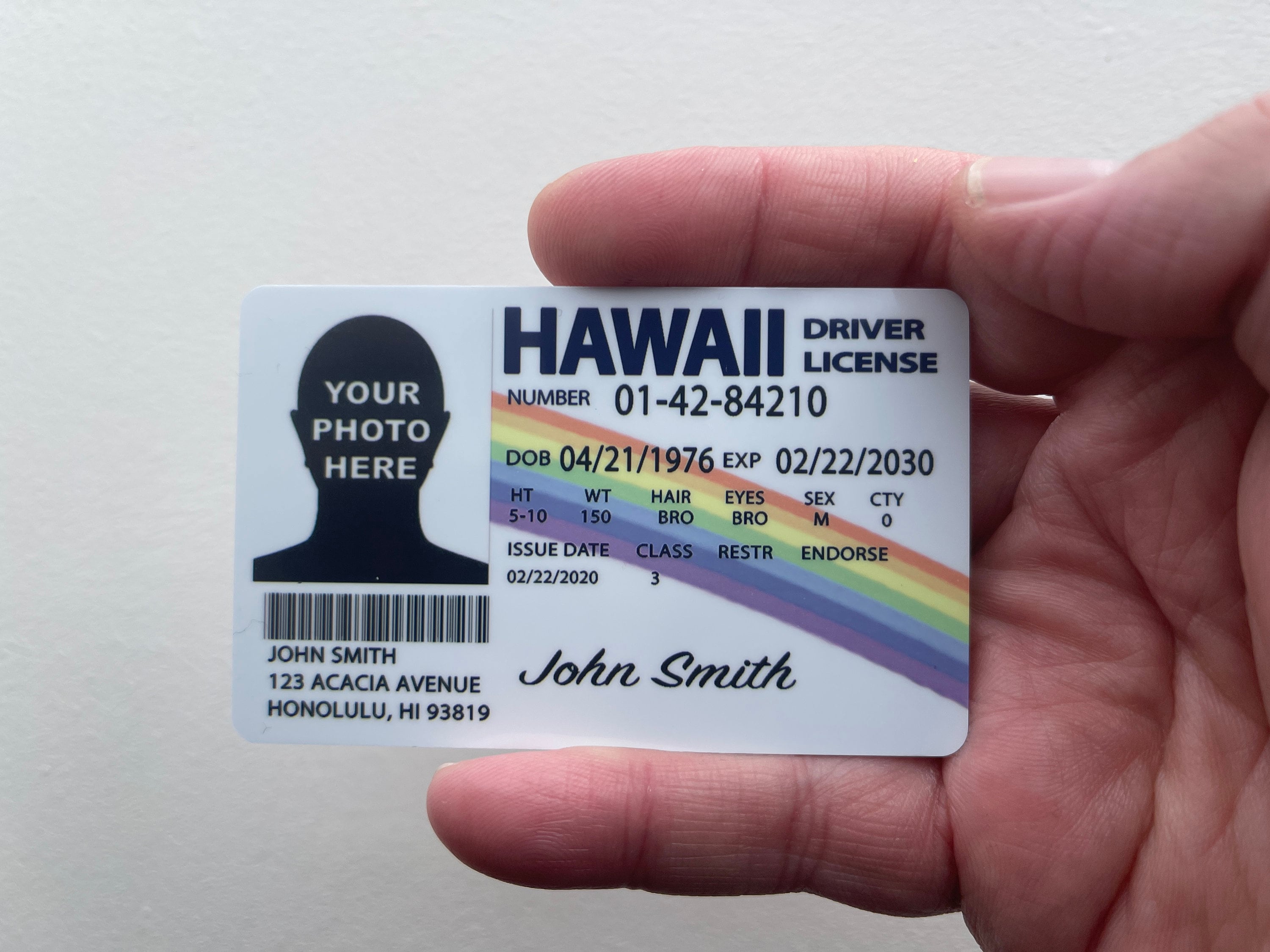 Mclovin Driving License hawaii SUPERBAD Plastic ID Card Etsy Australia