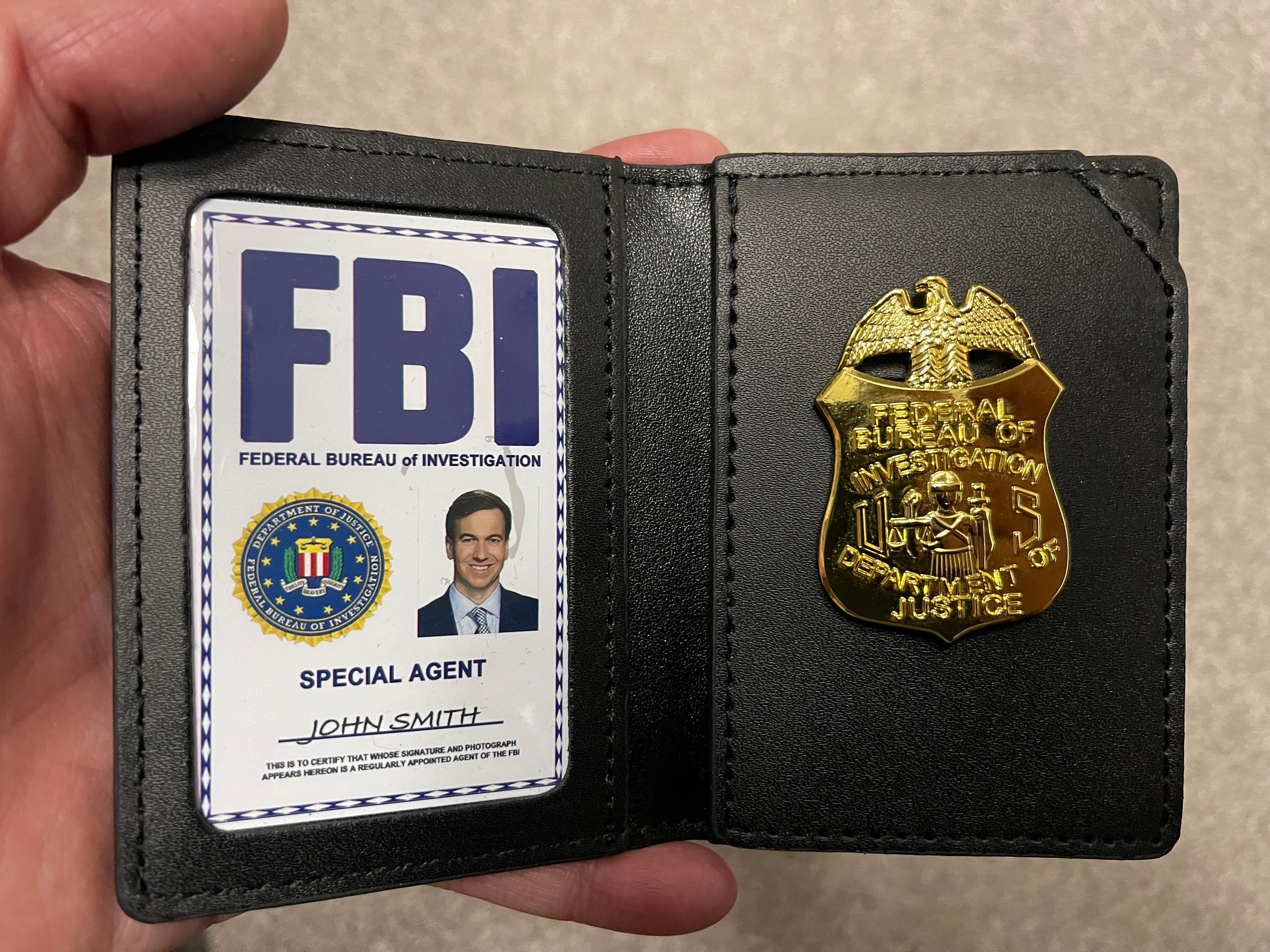 how to make a fake fbi id card