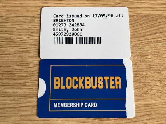 Blockbuster Id Card