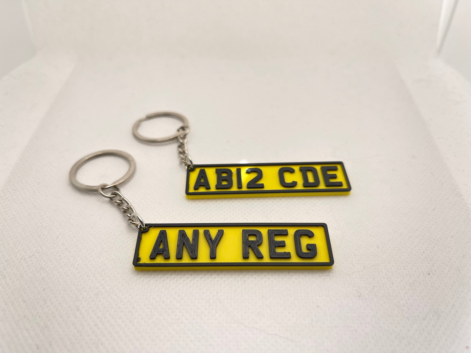 UK Number Plate Keyring Keychain Personalised Car Reg New Etsy