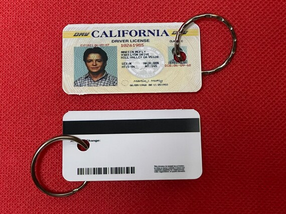 California Id Card Back