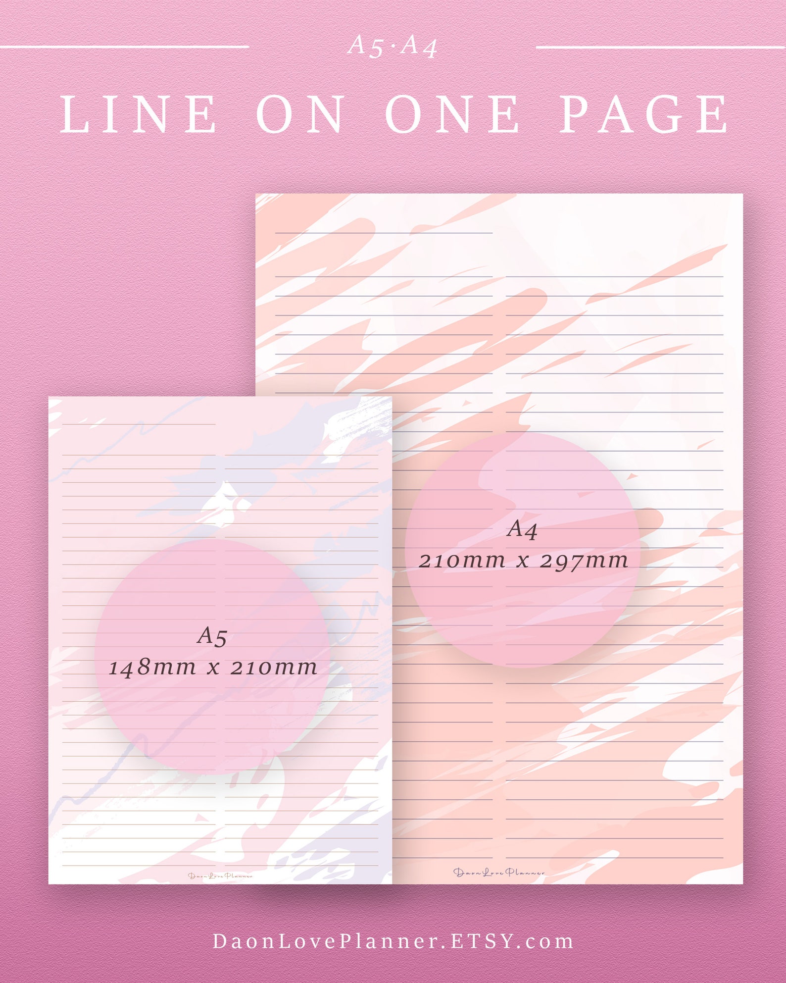 Printable Marble Lined Notebook Paper Lined Pages 2column | Etsy