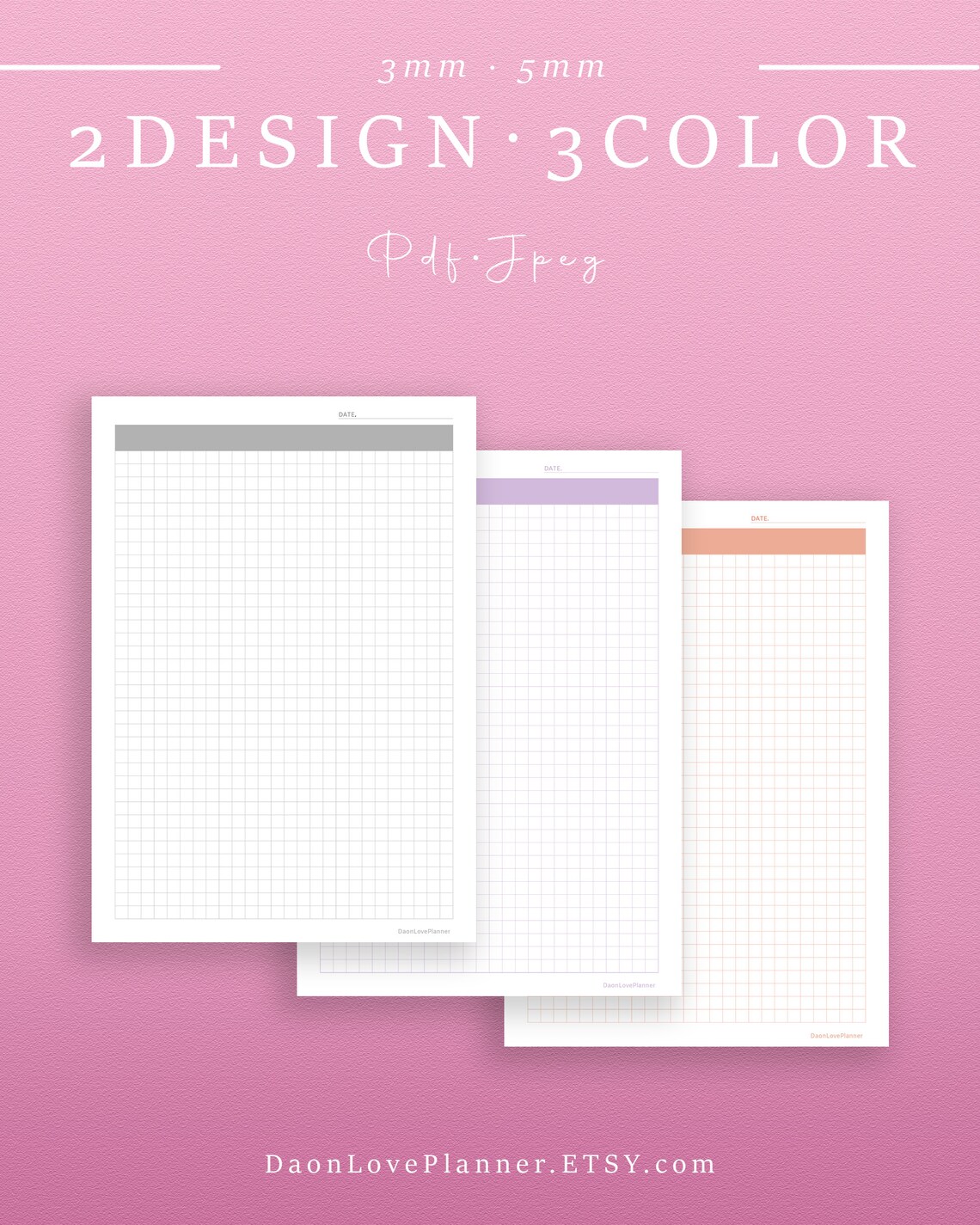 Printable Graph Paper Notebook Square Grid Paper Templates - Etsy