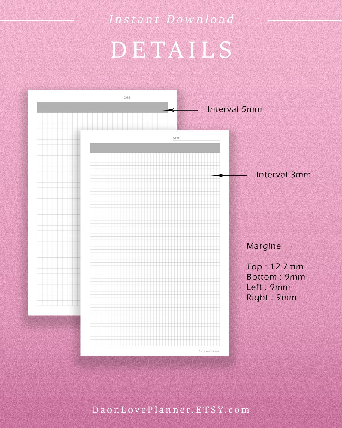 printable graph paper notebook square grid paper templates