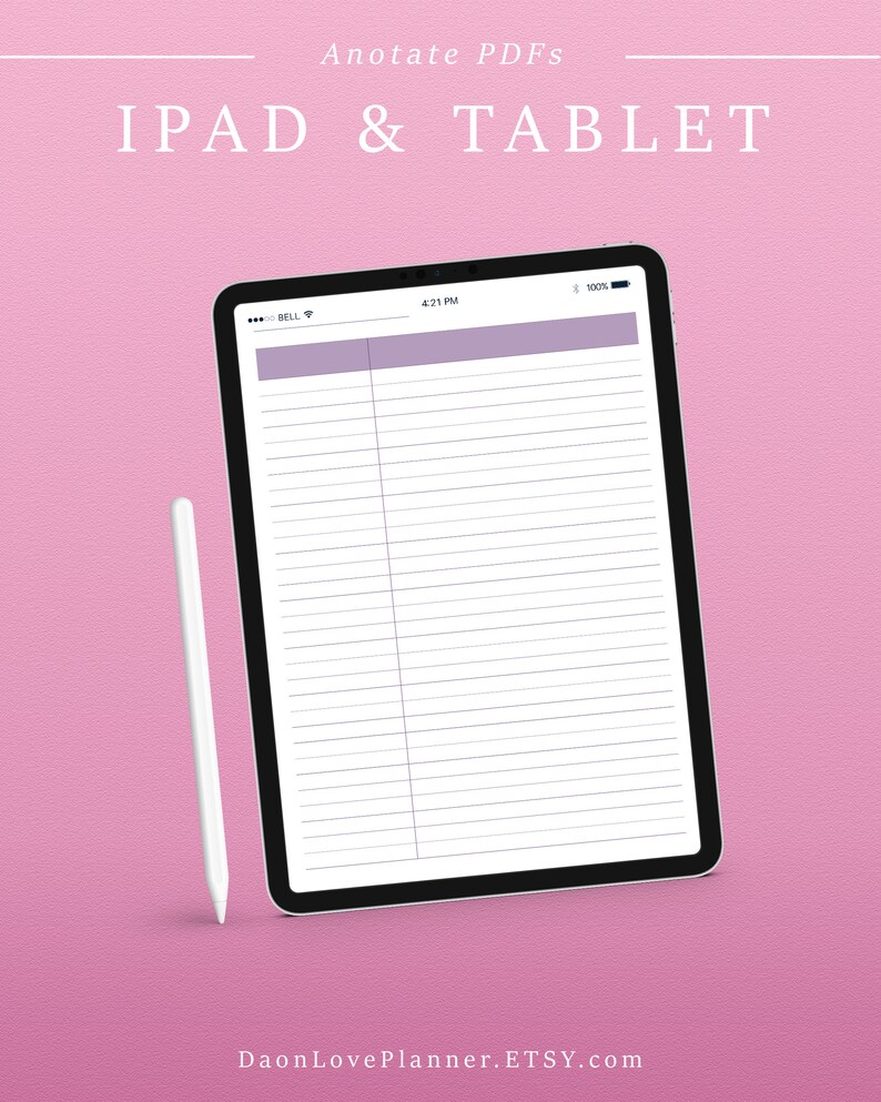 Printable Basic Lined Notebook Planner Lined Template for - Etsy