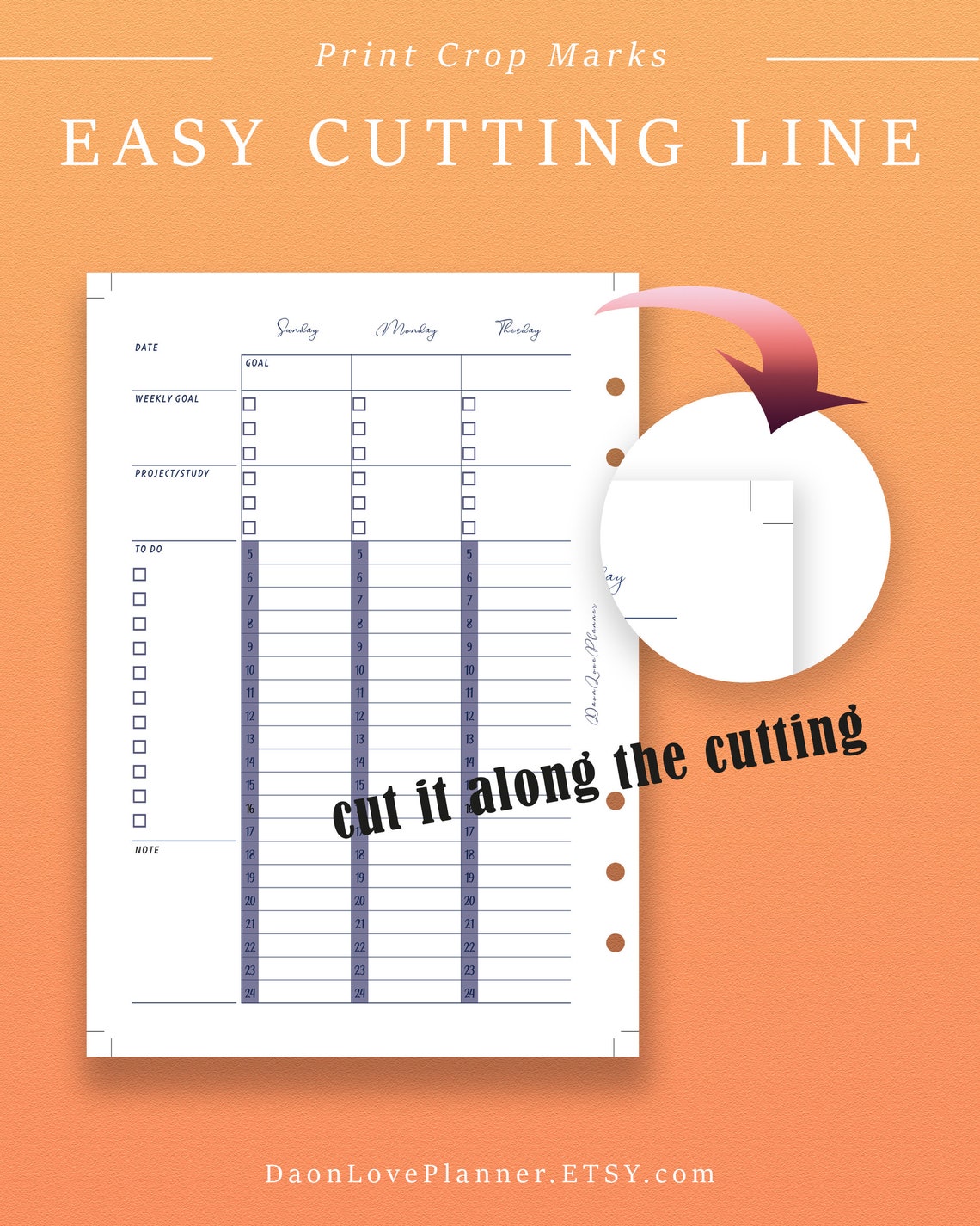 Printable Weekly Planner Time Management Weekly Journal - Etsy
