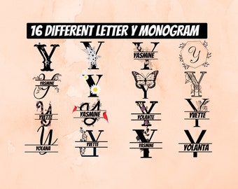 Download Y Monogram Svg Etsy