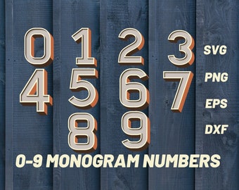 Download 3d Numbers Svg Etsy