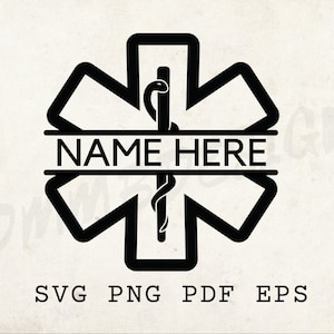 救急救命士 SVG テンプレート、壁アート印刷可能、レーザーカット ファイル、112 SVG、緊急 SVG、ここに名前、救急救命士への贈り物、デザイン T シャツ、救急車