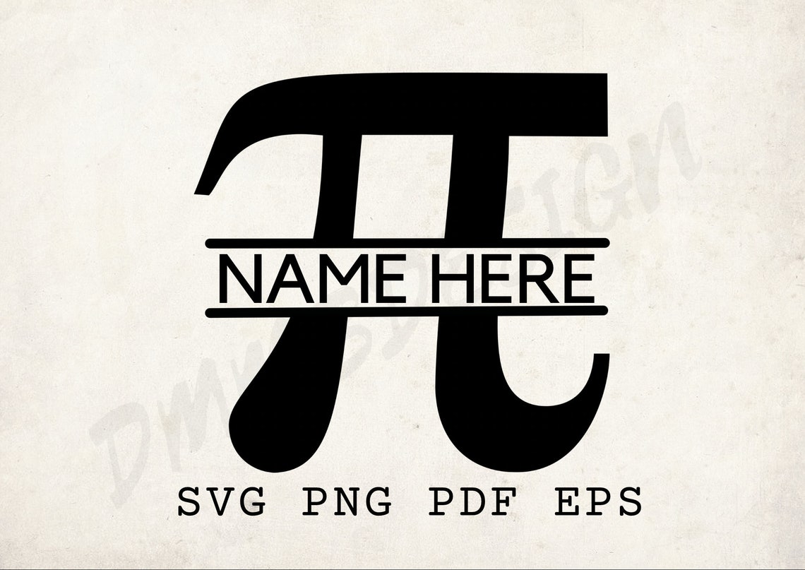 Pie Math Svg Pi Svg, Wall Art, Ornament Svg, Laser Cut File, Maths Svg, Mathematics ...
