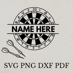 Dardos svg, Adorno Svg, Archivo cortado con láser, Plantilla de dardos Svg, Diseño de camiseta deportiva, Plantilla de dardos, Arte de pared de dardos imprimible