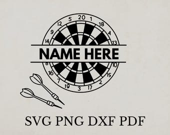 Darts svg, Ornament Svg, Laser Cut File, Darts Template Svg, Sport Tshirt Design, Darts Stencil, Darts Wall Art Printable