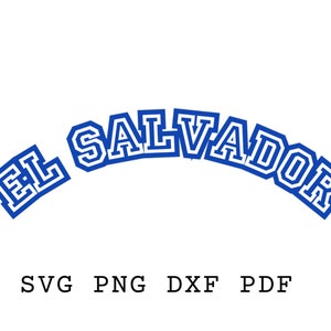 Plik SVG El Salvador: cyfrowe pobieranie naklejek winylowych