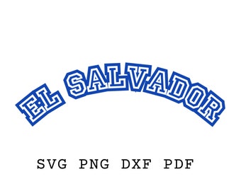 El Salvador SVG File: Digital Download for Vinyl Decals