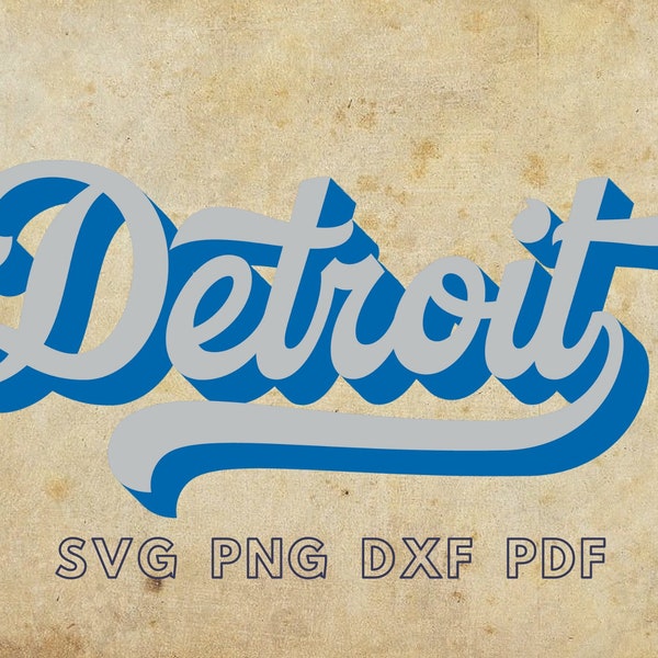 Detroit Svg, Retro Detroit tshirt svg, Detroit Stencil, Detroit gifts, Detroit Template, Detroit sticker svg, Detroit Sublimate, Football