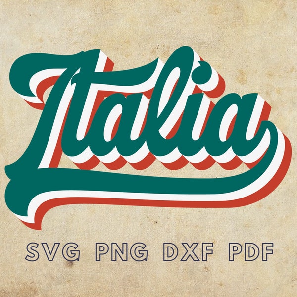 Italy Svg, Retro Italy tshirt svg, Italy Stencil, Italy gifts, Italy Template, Italy sticker svg, Italy Sublimate, Italy flag svg, Italian