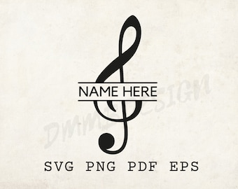 Klav Svg-mall, väggkonst utskrivbar, laserskuren fil, instrument Svg, orkester svg, namn här, present till musiker, design t-shirt svg,