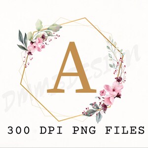 Monogramm PNG-Alphabet, Weihnachtsmonogramm, Hochzeitsmonogramm, Blumenmonogramm, Kranzmonogramm, Monogrammschriftart, Kranz mit Initiale, Wandkunst