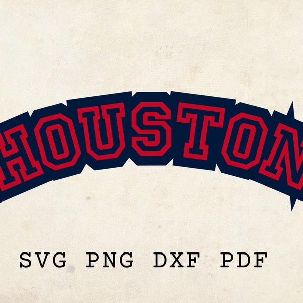 Houston Svg, Retro Houston tshirt svg, Houston Stencil, Houston gifts, Houston Template, Houston Patch, Houston Sublimate, Football, Varsity