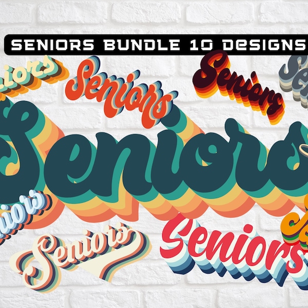 Retro Senior Font Etsy