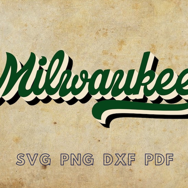 Milwaukee Svg, Retro Milwaukee png, Milwaukee Stencil, Milwaukee gifts, Milwaukee Template, Milwaukee sticker svg, Sublimate