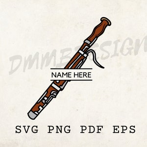 Bassoon Svg, Laser Cut File, Wall Decor, Orchestra Svg, Instrument ...