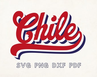 Chili Svg, Retro Font Svg, Chili Template, Chili Stencil Svg, Chili Design Tshirt Svg, Chili cadeaux, Chili imprimable