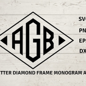 Diamant Monogramm svg, Diamant Monogramm Schriftart, Diamant rahmen svg, Monogramm Alphabet svg, Diamant Monogramm png, Monogramm Sublimation