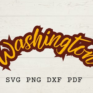 Washington Svg, Rétro Washington t-shirt svg, Washington Pochoir, Cadeaux Washington, Modèle Washington, Sublimation Washington, Football