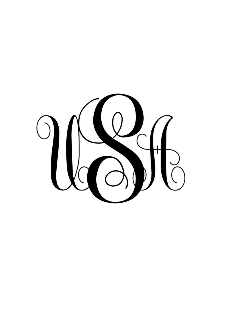 Download Monogram Letters Svg Files For Cricut Monogram Alphabet Clip Art Art Collectibles