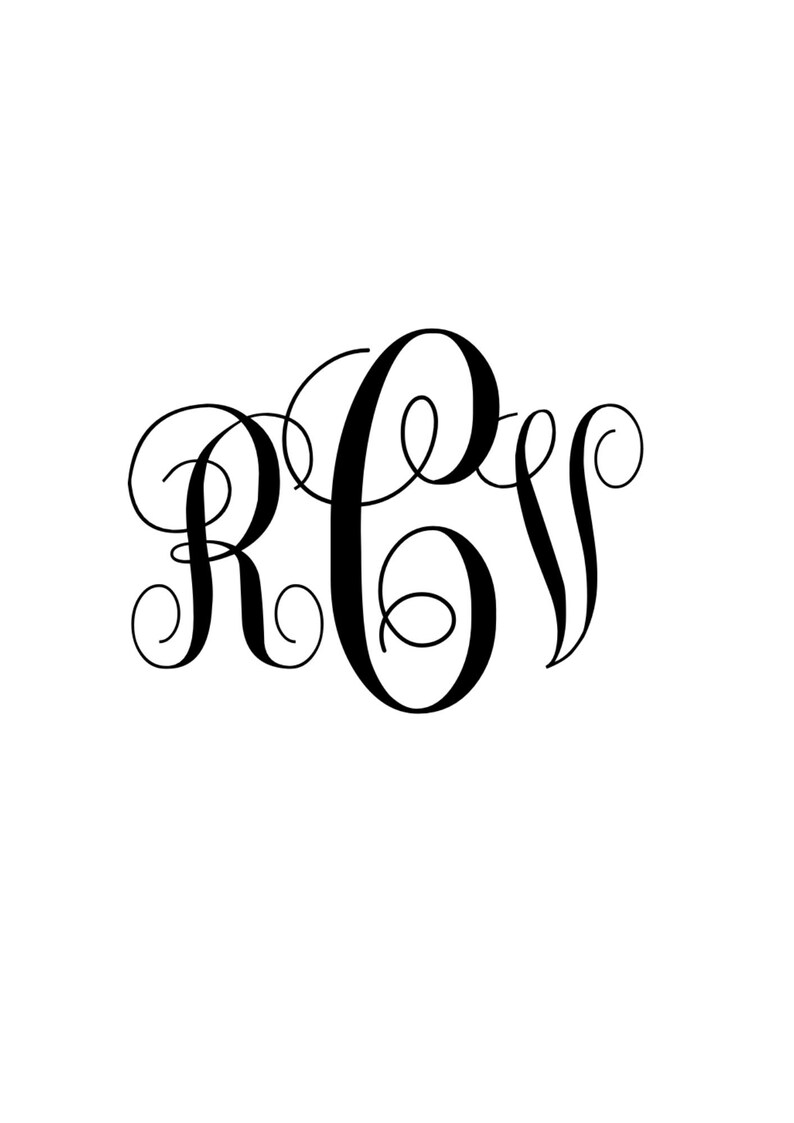 Download Monogram Letters Svg Files For Cricut Monogram Alphabet Clip Art Art Collectibles