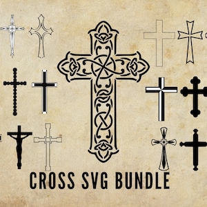 Cross Svg Bundle, Nativity svg, Holly Cross Template, Cross Wall Art, religious svg, Cross stencil, Cross printable