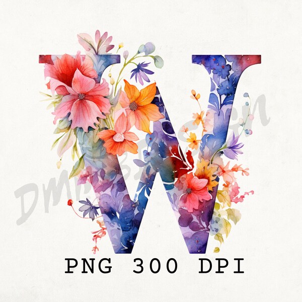 Letter W Monogram - Etsy