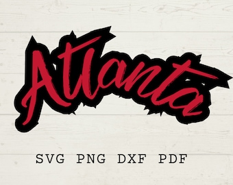 Atlanta Svg, Atlanta Png, Atlanta Sublimation, Atlanta design Tshirt, Atlanta gifts, Atlanta Template, Atlanta Stencil, Commercial Use