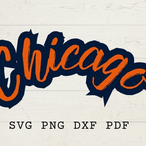 Retro Chicago Svg, Chicago Png, Sublimação de Chicago, camiseta de design de Chicago, presentes de Chicago, modelo de Chicago, arquivo digital de Chicago, futebol
