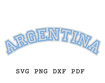 Argentina Svg, Argentina tshirt svg, Argentina Stencil, Argentina gifts, Argentina Template, Varsity Font, Sublimate, Argentina Flag