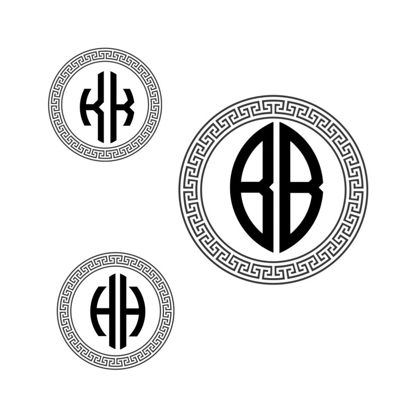 Download Clip Art Monogram Designs For Wedding Invitations Monogram Fonts In Circle Frame Svg Monogram Letters Svg Files For Cricut Art Collectibles