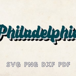 Retro Philadelphia Svg, Philadelphia Tshirt svg, Football Svg, Phila png, Philadelphia Template, Philadelphia Stencil, Sublimation svg,