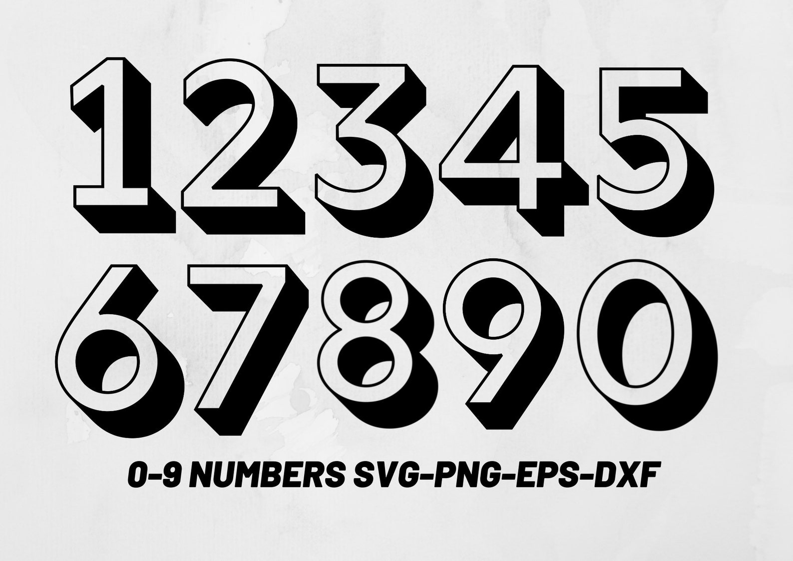 Number Stencils Numbers for Boards Svg Printable Numbers Etsy