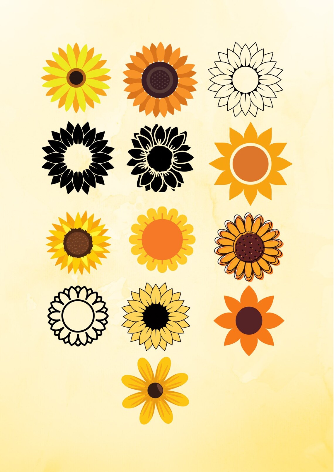 Free Free 117 Sunflower Initial Svg SVG PNG EPS DXF File