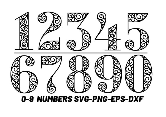 Number Stencils SVG Cricut Cutting FRAGILE Stencile File Included