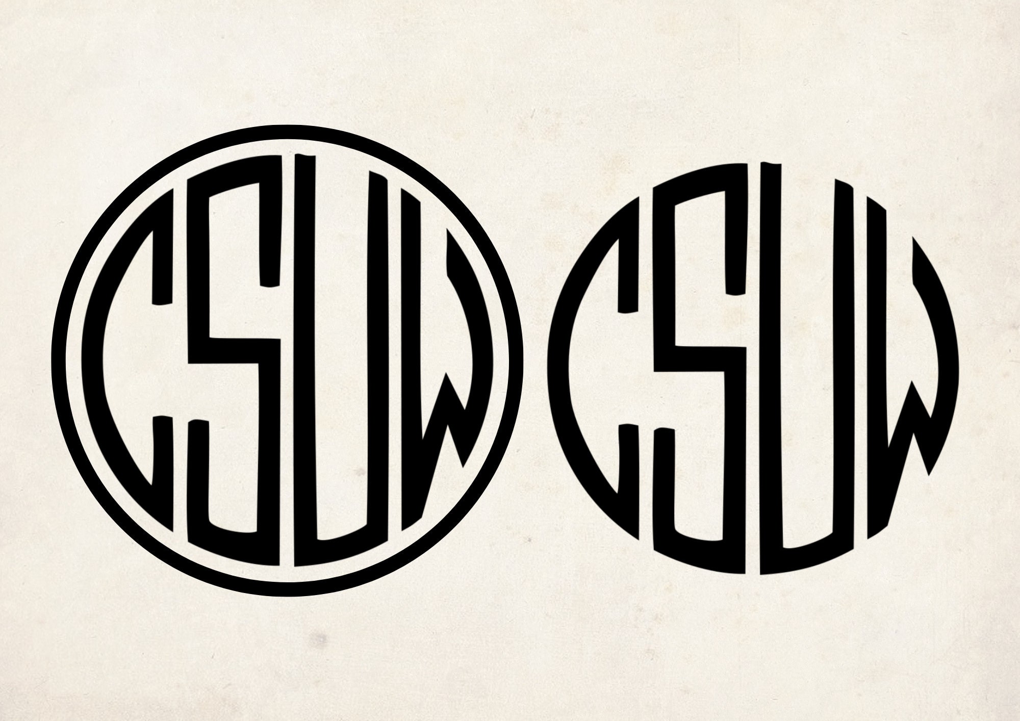 4 Letter Monogram Svg, Circle Monogram Set, Wedding Monogram, Initial ...