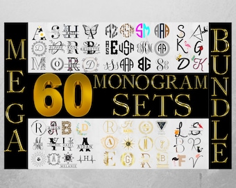 Monogram Svg Bundle, Floral monogram svg, split monogram svg, monogram fonts, circle monogram svg, monogram with frame, monogram sublimation