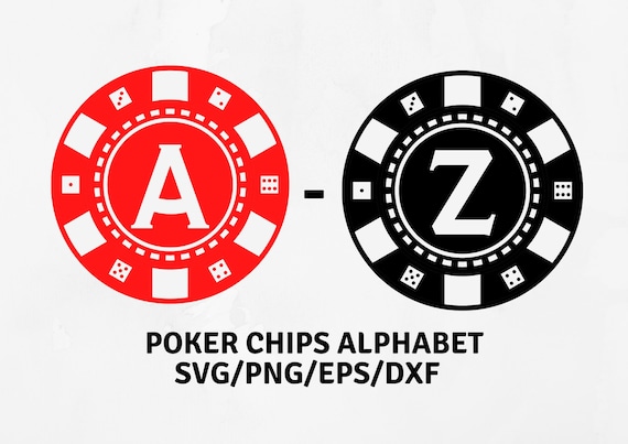 Poker Svg, Poker Chips Svg, Monogram Svg files for cricut, design letters png, gambling svg, Las Vegas Svg, Poker letters svg,