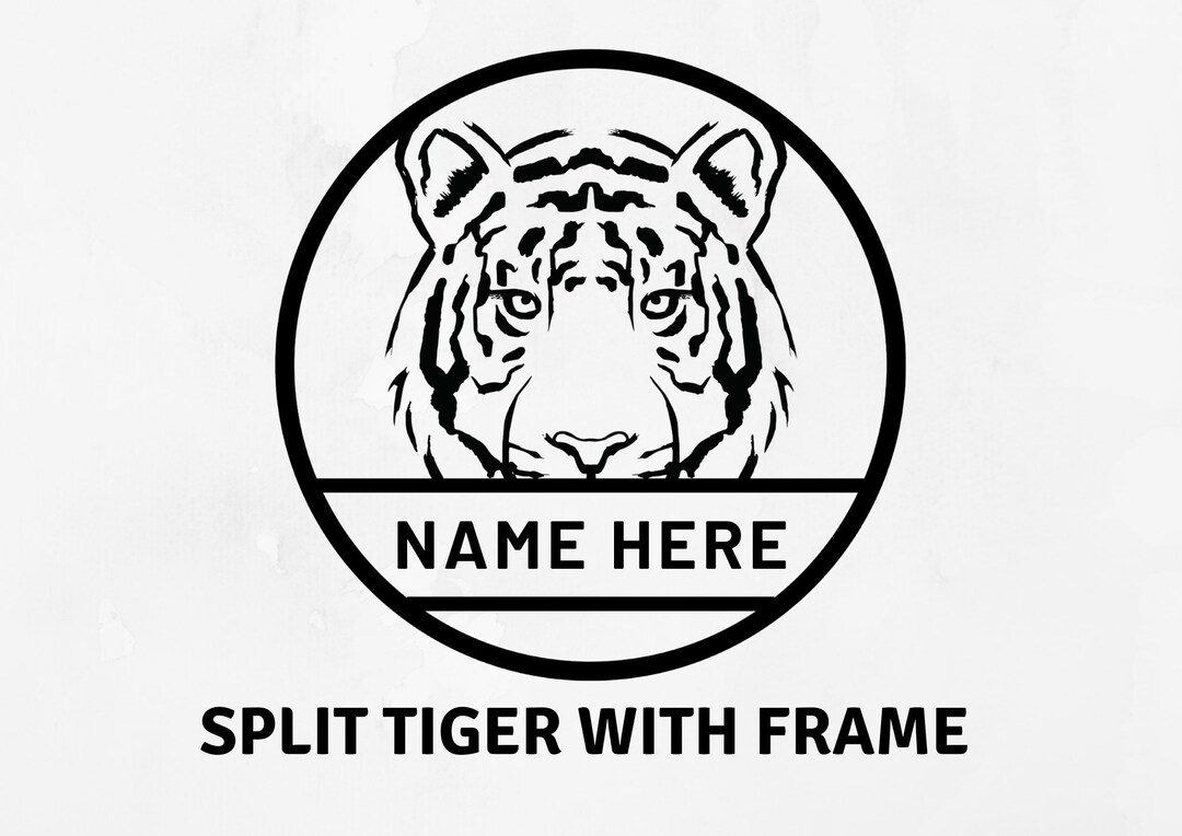 Tiger Svg, Tiger Stencil, Laser Cut File, Tiger Template Svg, Custom ...